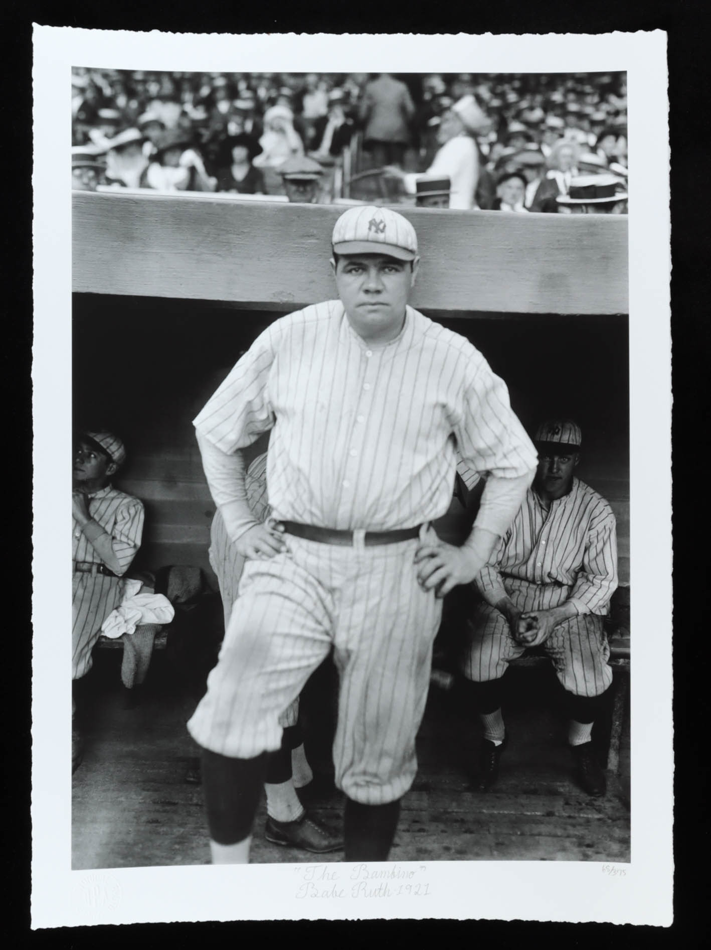 Historical Photo Archive - Babe Ruth "The Bambino" Limited Edition 16x22 Fine Art Giclee on Paper #/375 at PristineAuction.com Historical Photo Archive - Babe Ruth "The Bambino" Limited Edition 16x22 Fine Art Giclee on Paper #/375 at PristineAuction.com