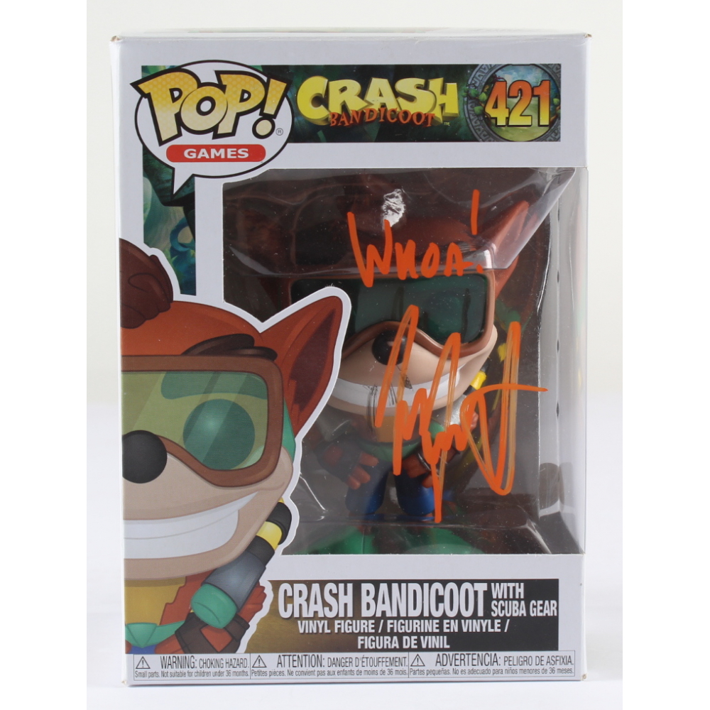 Jess Harnell Signed "Crash Bandicoot" 421 Crash Bandicoot with Scuba