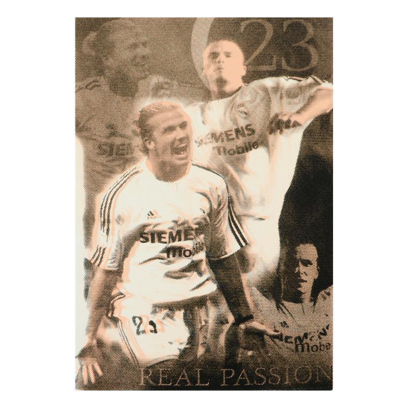 Ringo Signed "David Beckham Pop Stamp" 12x16 One-of-a-Kind Hand Pulled Silkscreen on Canvas (PA) at PristineAuction.com Ringo Signed "David Beckham Pop Stamp" 12x16 One-of-a-Kind Hand Pulled Silkscreen on Canvas (PA) at PristineAuction.com