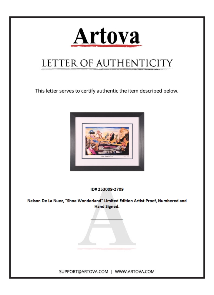 "Shoe Wonderland" LE 26x20 Custom Framed Artist Proof by Nelson De La Nuez (Artova) at PristineAuction.com "Shoe Wonderland" LE 26x20 Custom Framed Artist Proof by Nelson De La Nuez (Artova) at PristineAuction.com