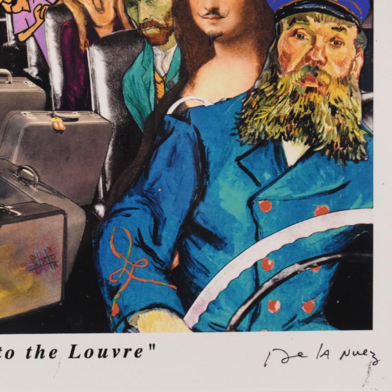 "Field Trip to the Louvre" LE 23x21 Custom Framed Artist Proof by Nelson De La Nuez (Artova) at PristineAuction.com "Field Trip to the Louvre" LE 23x21 Custom Framed Artist Proof by Nelson De La Nuez (Artova) at PristineAuction.com