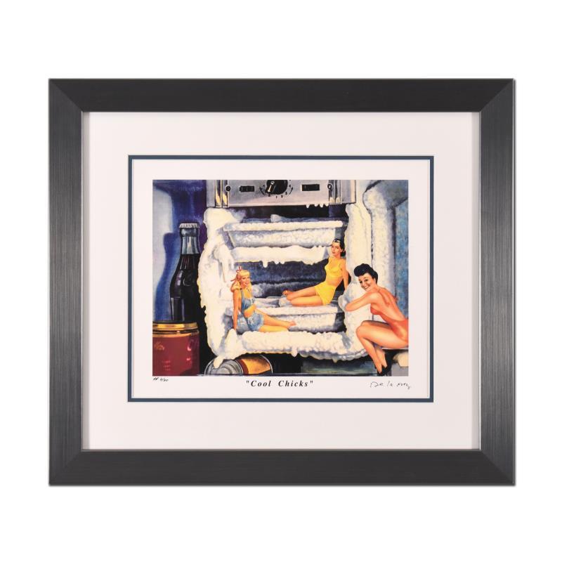 "Cool Chicks" LE 23x21 Custom Framed Artist Proof by Nelson De La Nuez (Artova) at PristineAuction.com "Cool Chicks" LE 23x21 Custom Framed Artist Proof by Nelson De La Nuez (Artova) at PristineAuction.com