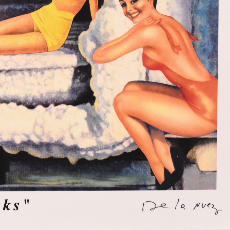 "Cool Chicks" LE 23x21 Custom Framed Artist Proof by Nelson De La Nuez (Artova) at PristineAuction.com "Cool Chicks" LE 23x21 Custom Framed Artist Proof by Nelson De La Nuez (Artova) at PristineAuction.com