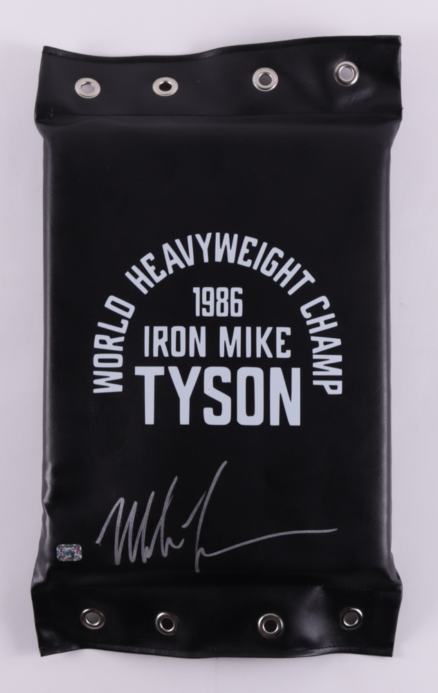 Mike Tyson Signed Wall Focused Punching Pad (Tyson) at PristineAuction.com Mike Tyson Signed Wall Focused Punching Pad (Tyson) at PristineAuction.com