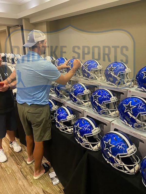 Tony Romo Signed Cowboys Full-Size Flash Alternate Speed Helmet (Radtke COA) at PristineAuction.com Tony Romo Signed Cowboys Full-Size Flash Alternate Speed Helmet (Radtke COA) at PristineAuction.com