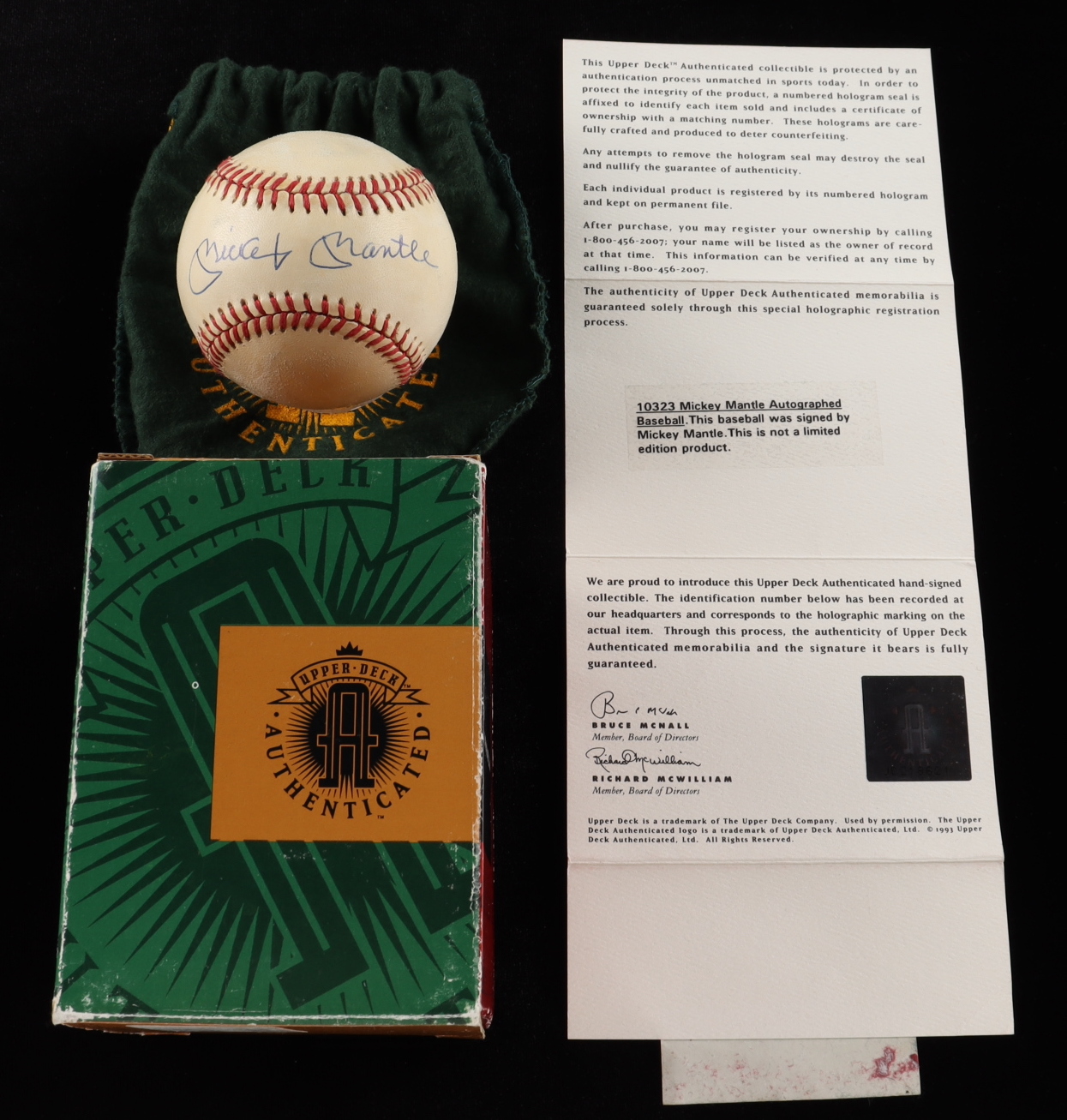 Mickey Mantle Signed OAL Baseball (UDA COA) at PristineAuction.com Mickey Mantle Signed OAL Baseball (UDA COA) at PristineAuction.com