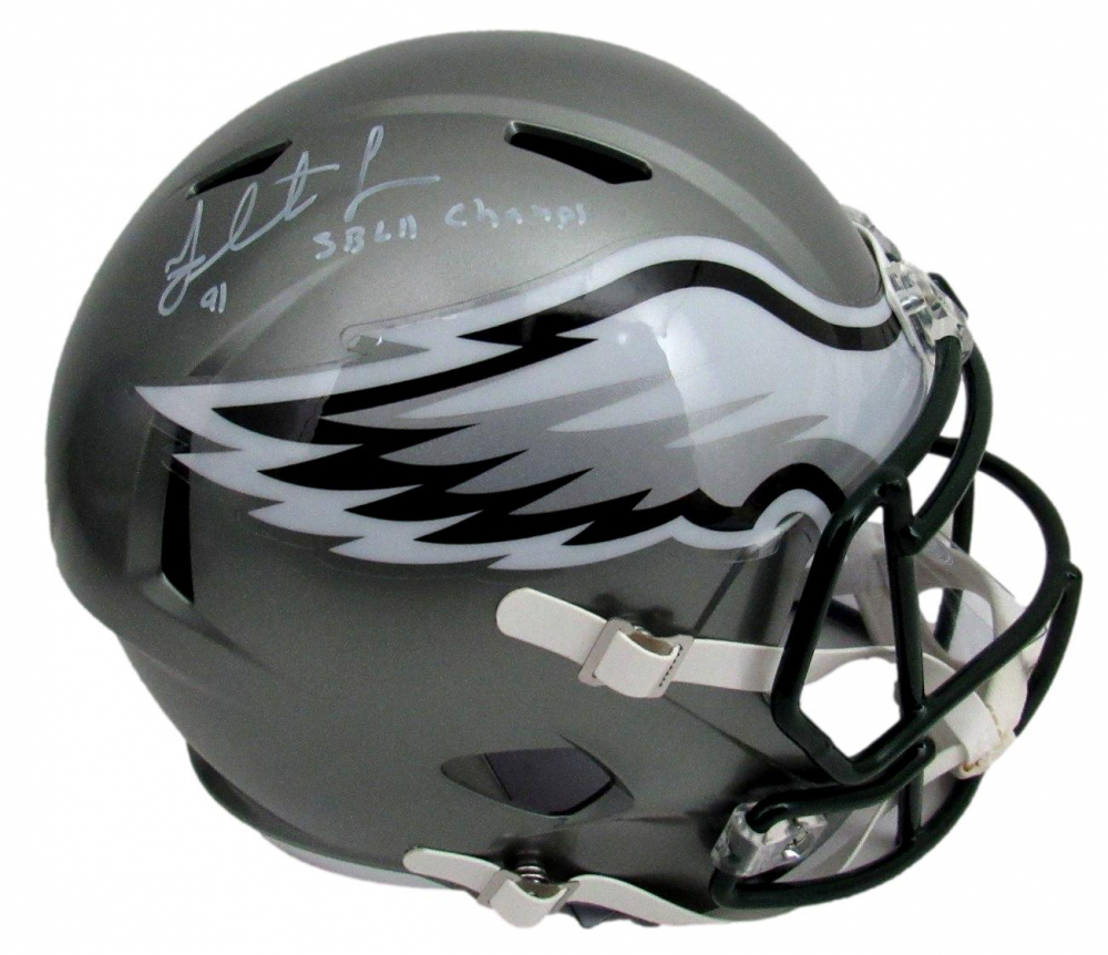 Fletcher Cox Signed Eagles FullSize Flash Alternate Speed Helmet