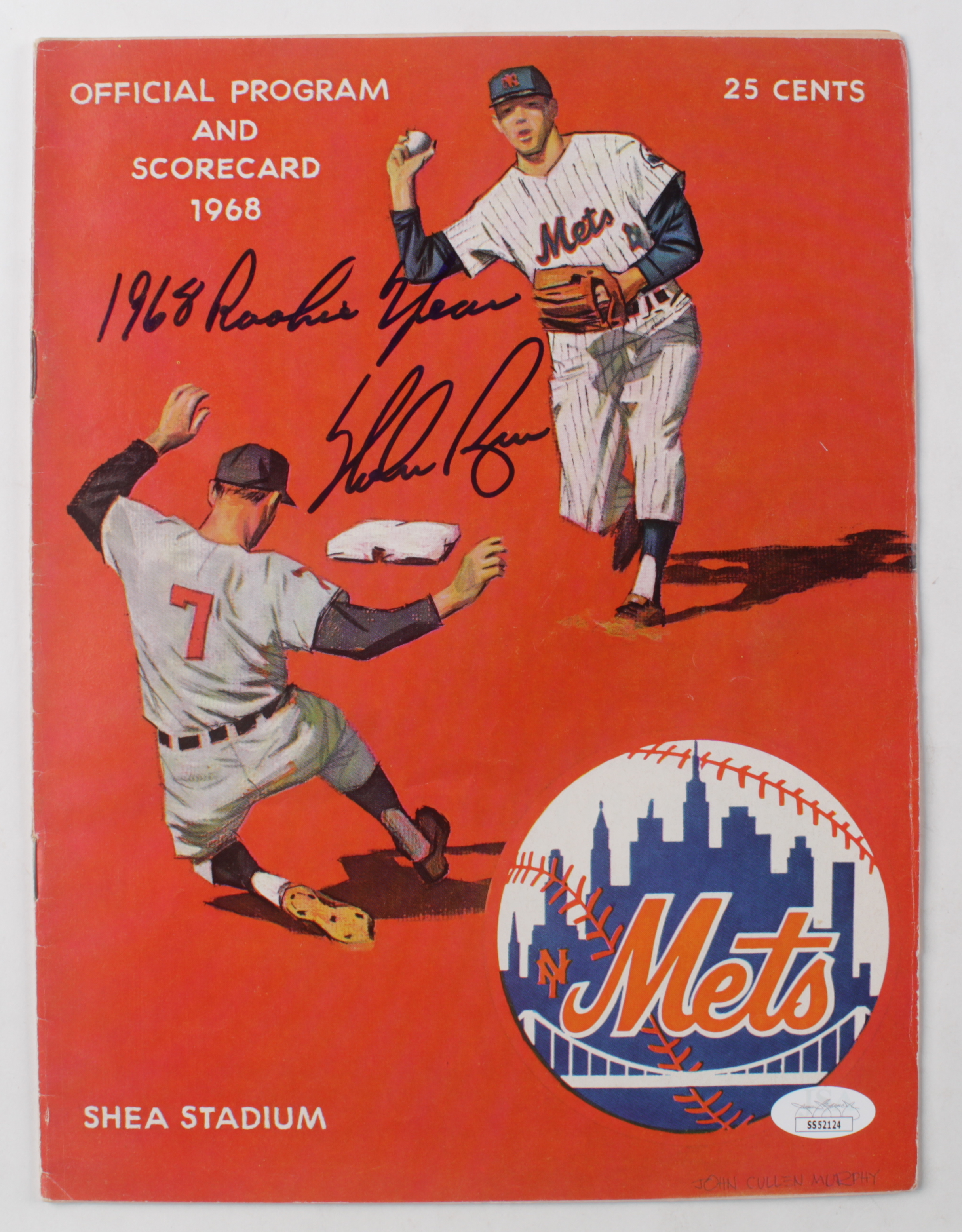 Nolan Ryan Signed 1968 Mets Official Program & Score Card Inscribed "1968 Rookie Year" (JSA COA) at PristineAuction.com Nolan Ryan Signed 1968 Mets Official Program & Score Card Inscribed "1968 Rookie Year" (JSA COA) at PristineAuction.com