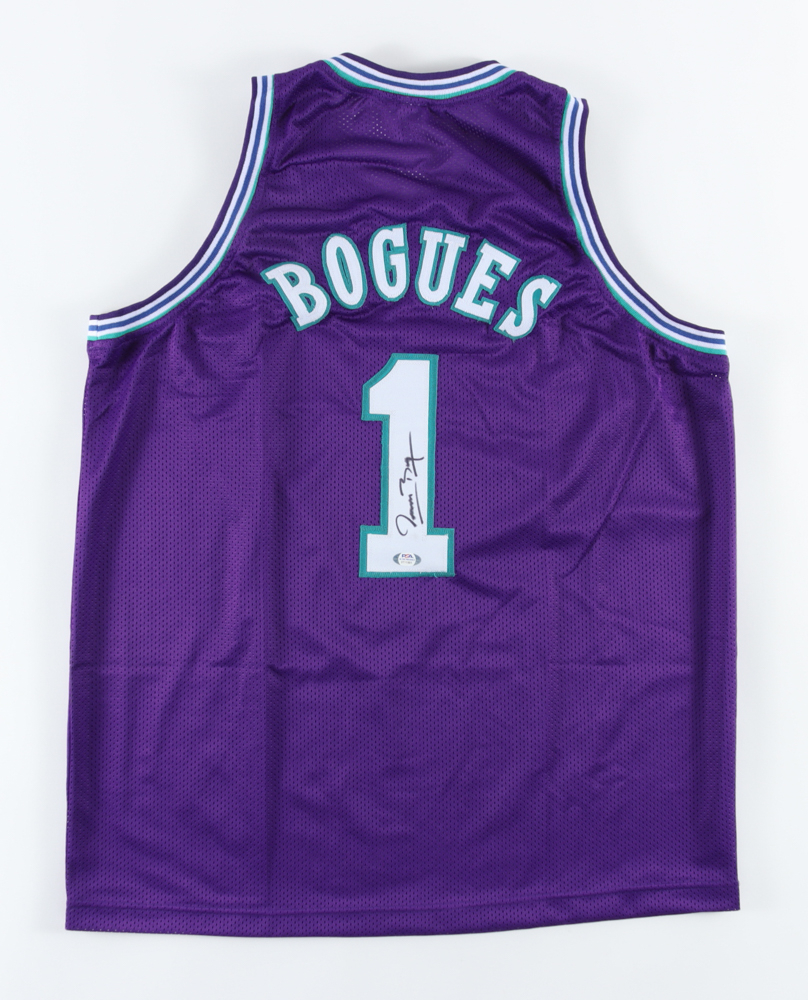 Muggsy Bogues Signed Jersey (PSA) Pristine Auction