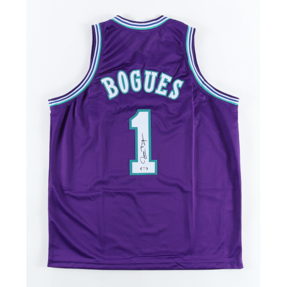 Muggsy Bogues Signed Jersey (PSA) Pristine Auction