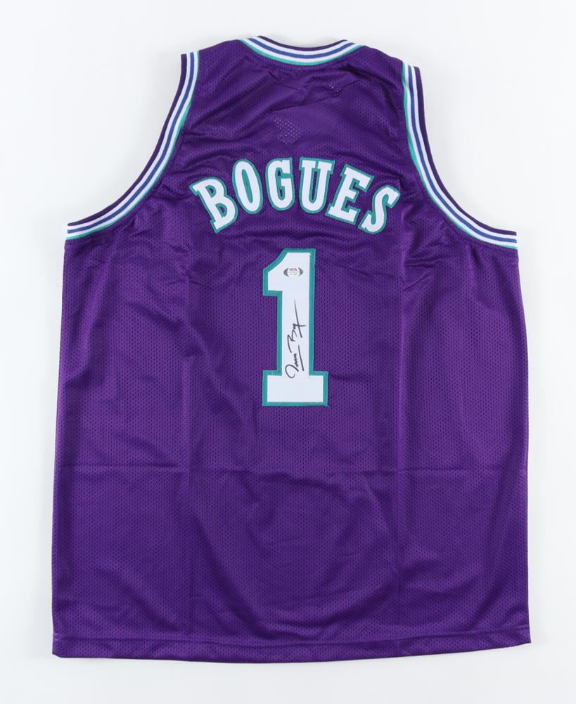 Muggsy Bogues Signed Jersey (PSA) Pristine Auction