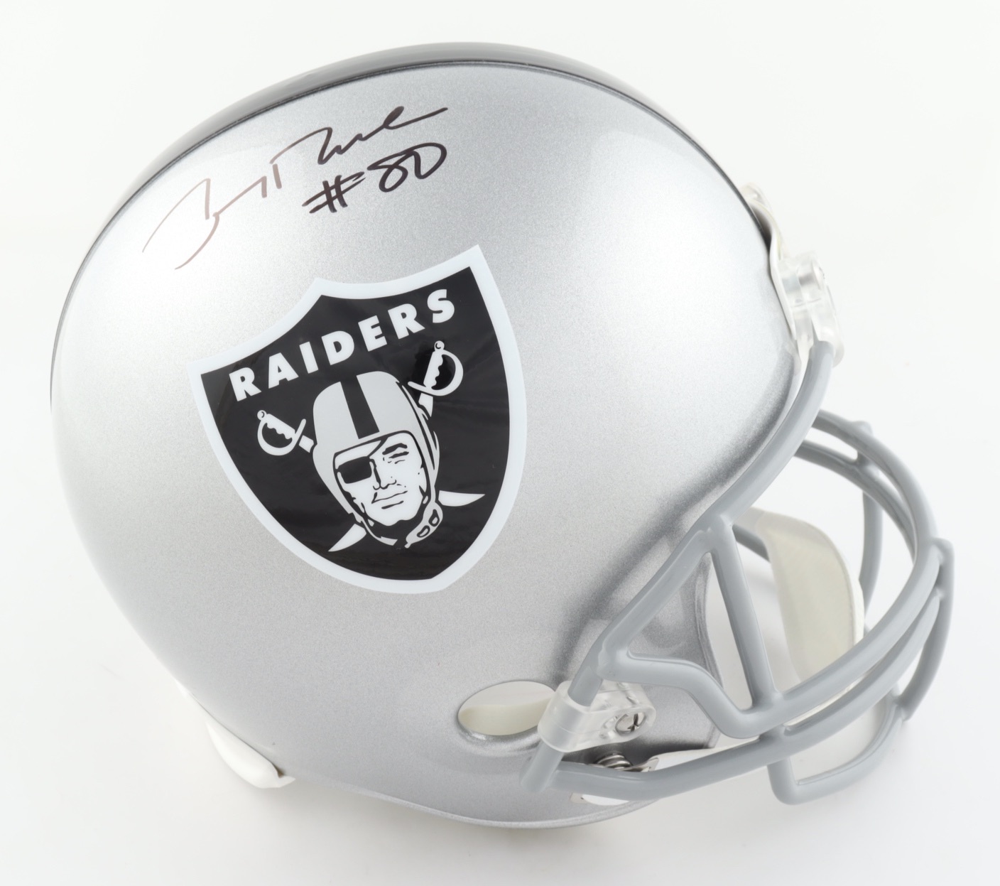 Jerry Rice Signed Raiders Full-Size Helmet (Beckett COA) at PristineAuction.com Jerry Rice Signed Raiders Full-Size Helmet (Beckett COA) at PristineAuction.com