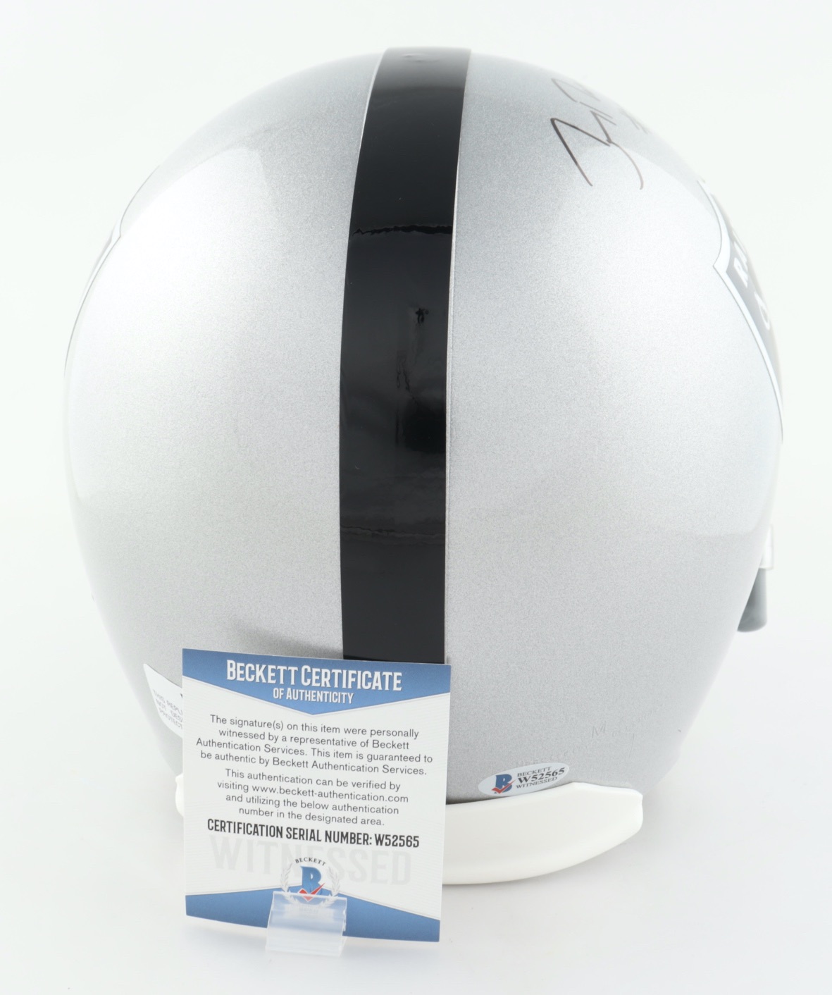 Jerry Rice Signed Raiders Full-Size Helmet (Beckett COA) at PristineAuction.com Jerry Rice Signed Raiders Full-Size Helmet (Beckett COA) at PristineAuction.com