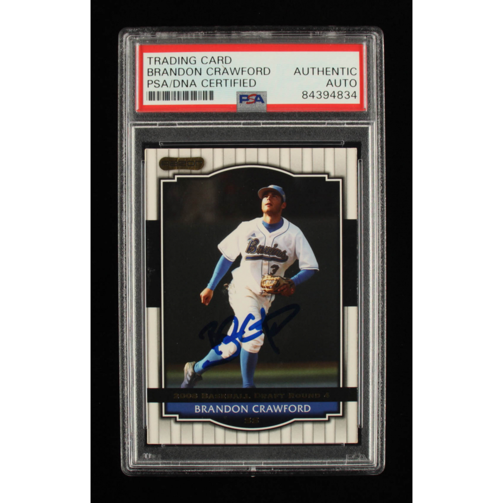 Brandon Crawford Signed 2008 Razor Signature Series #66 (PSA ...