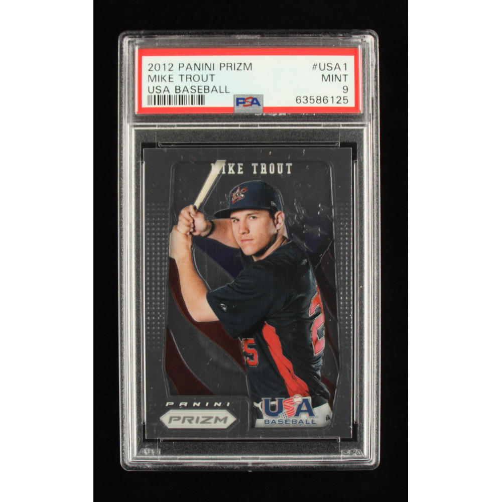 Mike Trout 2012 Panini Prizm USA Baseball #USA1 (PSA 9) | Pristine Auction