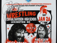 "Big Time Wrestling" 11x17 Match Poster Signed by (7) Mick Foley, Jim Duggan, Magnum TA, Robert Gibson, Ricky Morton with Inscription (JSA COA) at PristineAuction.com