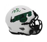 Michael Carter Signed Jets Lunar Eclipse Alternate Speed Mini Helmet (Radtke) at PristineAuction.com