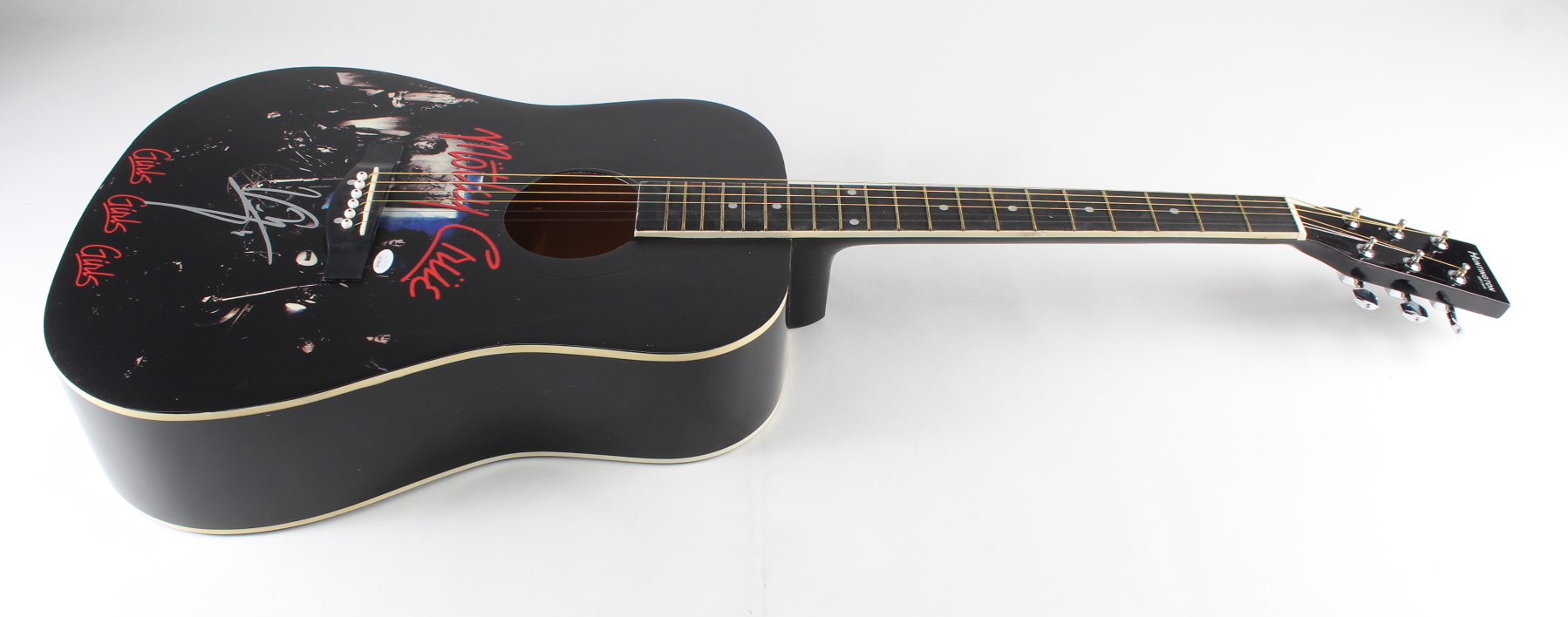 Vince Neil Signed Motley Crue 40" Acoustic Guitar (JSA COA) at PristineAuction.com Vince Neil Signed Motley Crue 40" Acoustic Guitar (JSA COA) at PristineAuction.com