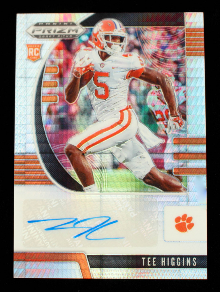 Tee Higgins 2020 Panini Prizm Draft Picks Autograph Prizms Hyper #107 #66/75