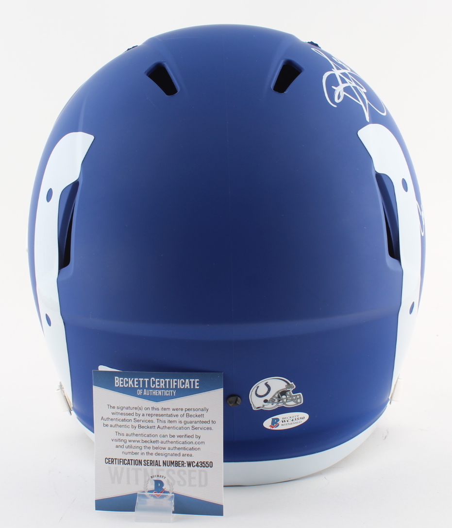 Reggie Wayne Signed Colts Full-Size AMP Alternate Speed Helmet ...