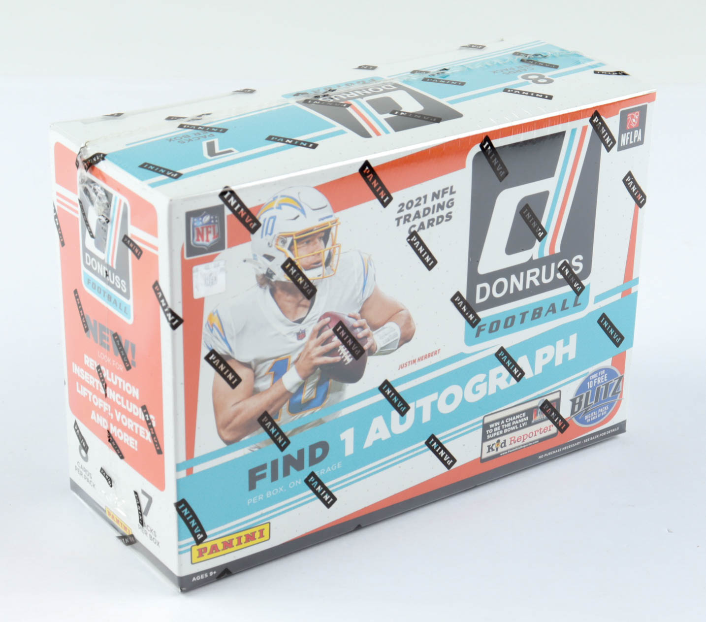 2021 Panini Donruss Football Mega Box with (7) Packs at PristineAuction.com 2021 Panini Donruss Football Mega Box with (7) Packs at PristineAuction.com