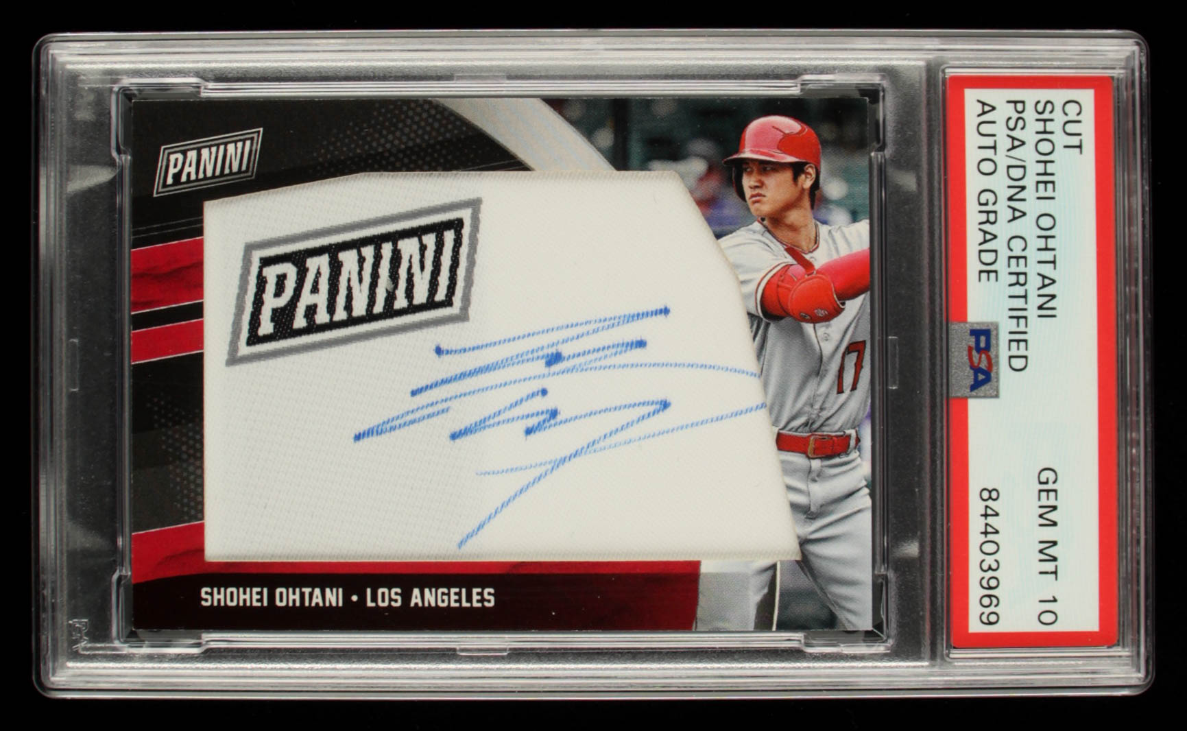 Shohei Ohtani 2018 Panini Black Friday Manufactured Patch Autographs #SO (PSA) at PristineAuction.com Shohei Ohtani 2018 Panini Black Friday Manufactured Patch Autographs #SO (PSA) at PristineAuction.com