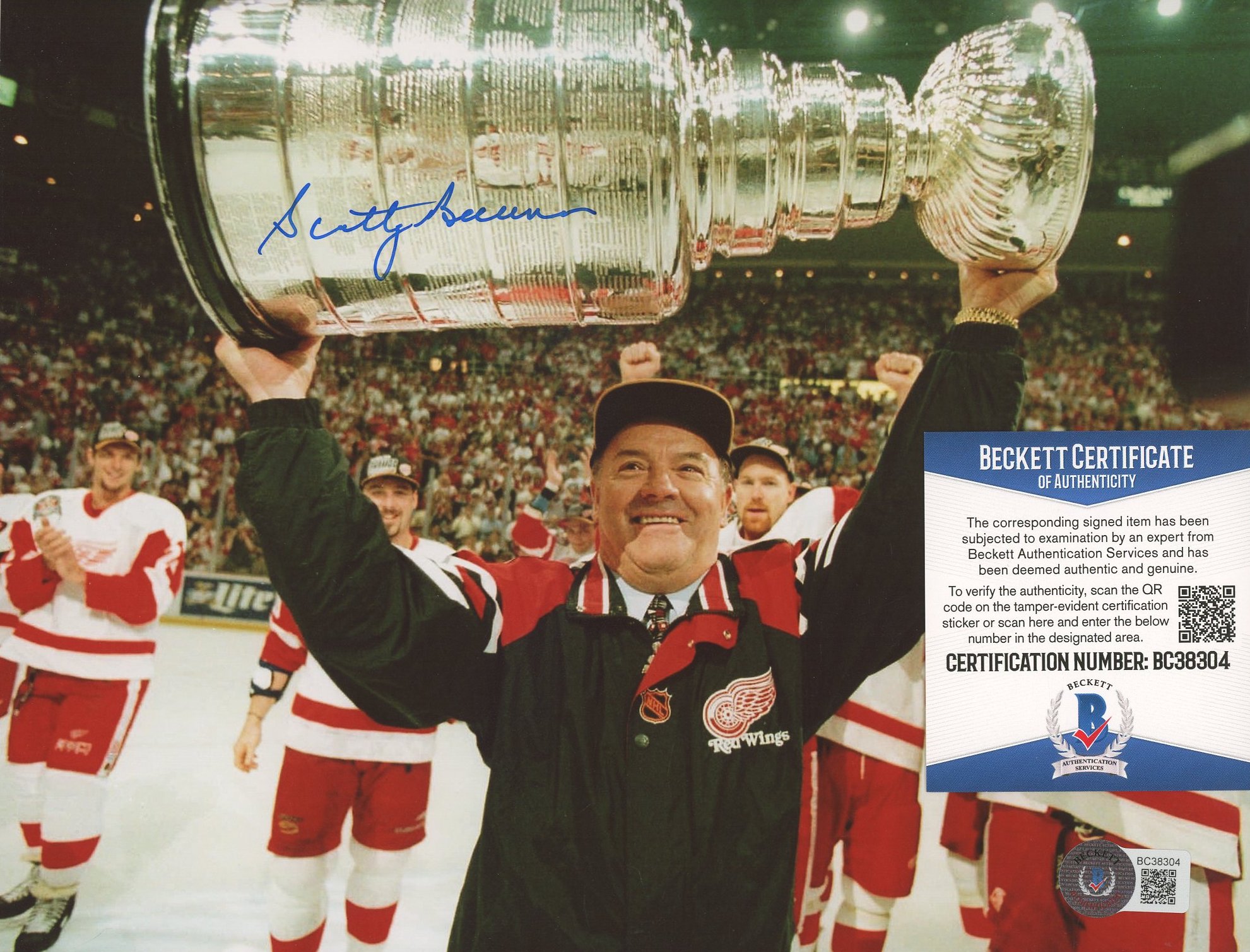 Scotty Bowman Signed Red Wings 8x10 Photo (Beckett COA) at PristineAuction.com Scotty Bowman Signed Red Wings 8x10 Photo (Beckett COA) at PristineAuction.com