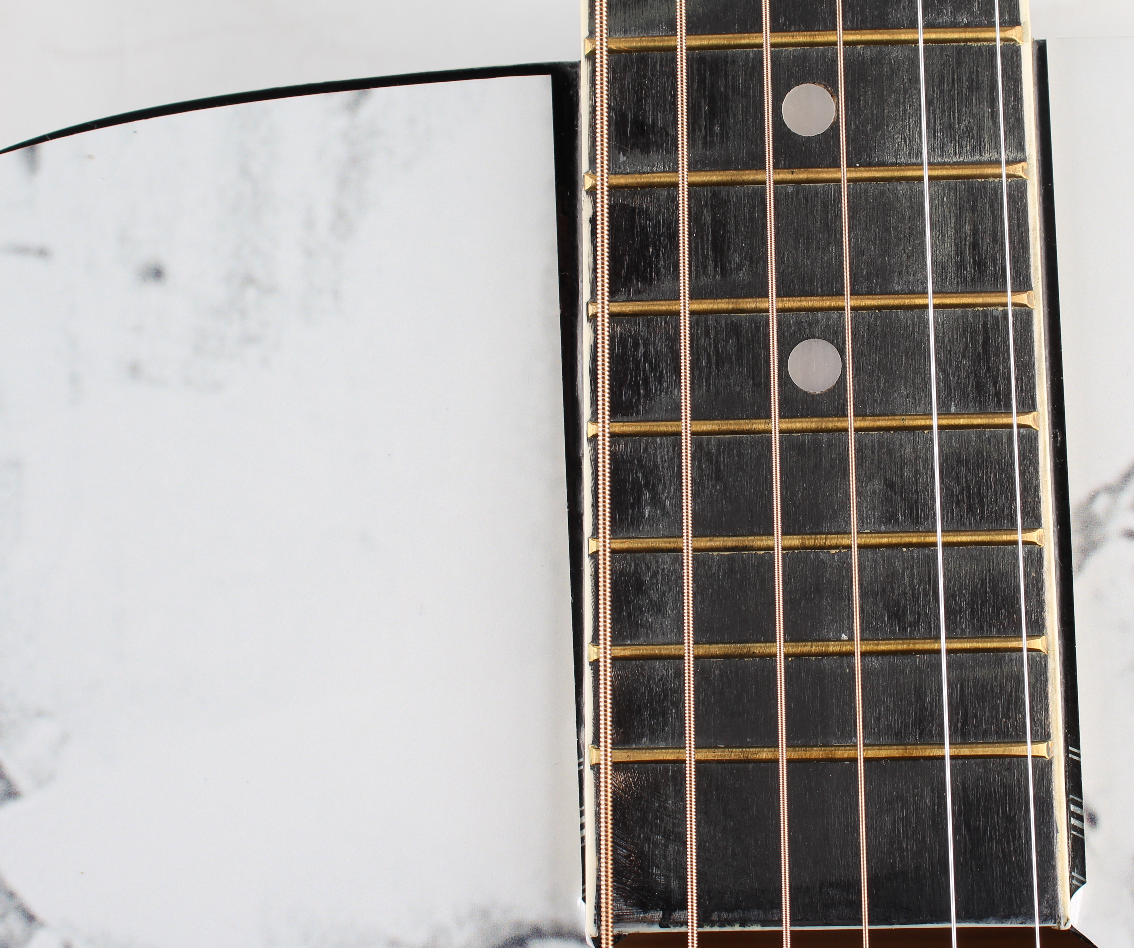 Yoko Ono Signed Custom John Lennon 40" Acoustic Guitar Inscribed "Miami '02" (JSA Hologram) at PristineAuction.com Yoko Ono Signed Custom John Lennon 40" Acoustic Guitar Inscribed "Miami '02" (JSA Hologram) at PristineAuction.com