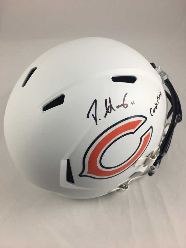 Darnell Mooney Signed Bears Full-Size Matte White Speed Helmet Inscribed "Cash Mooney" (JSA COA) at PristineAuction.com Darnell Mooney Signed Bears Full-Size Matte White Speed Helmet Inscribed "Cash Mooney" (JSA COA) at PristineAuction.com