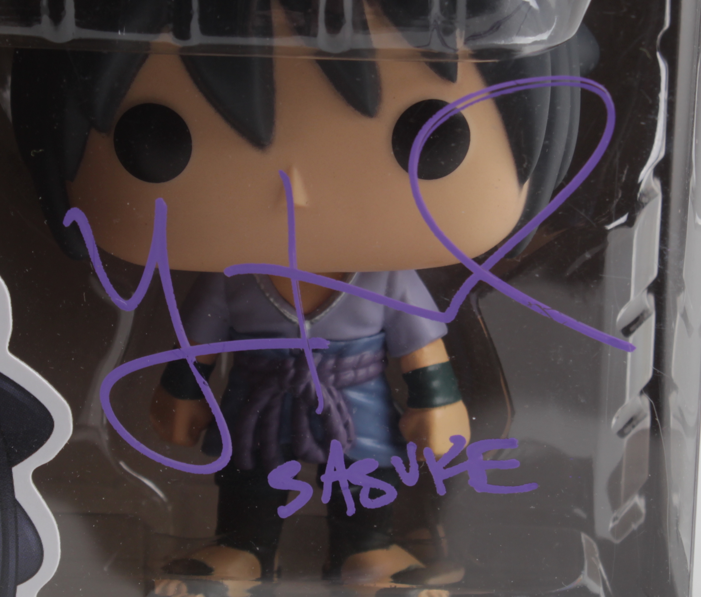Sasuke Uchiha Signed "Naruto Shippuden" #72 Sasuke Funko Pop! Vinyl Figure Inscribed "Sasuke" (JSA COA) (See Description) at PristineAuction.com Sasuke Uchiha Signed "Naruto Shippuden" #72 Sasuke Funko Pop! Vinyl Figure Inscribed "Sasuke" (JSA COA) (See Description) at PristineAuction.com