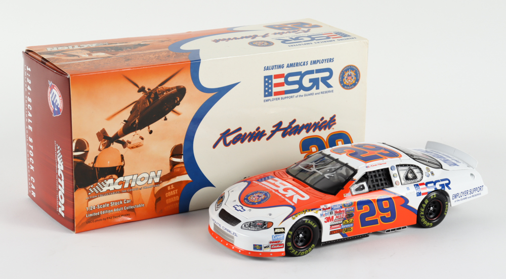 Kevin Harvick Signed 2004 NASCAR #29 ESGR / Coast Guard - 1:24 Premium Action Diecast Car (PA COA) at PristineAuction.com Kevin Harvick Signed 2004 NASCAR #29 ESGR / Coast Guard - 1:24 Premium Action Diecast Car (PA COA) at PristineAuction.com