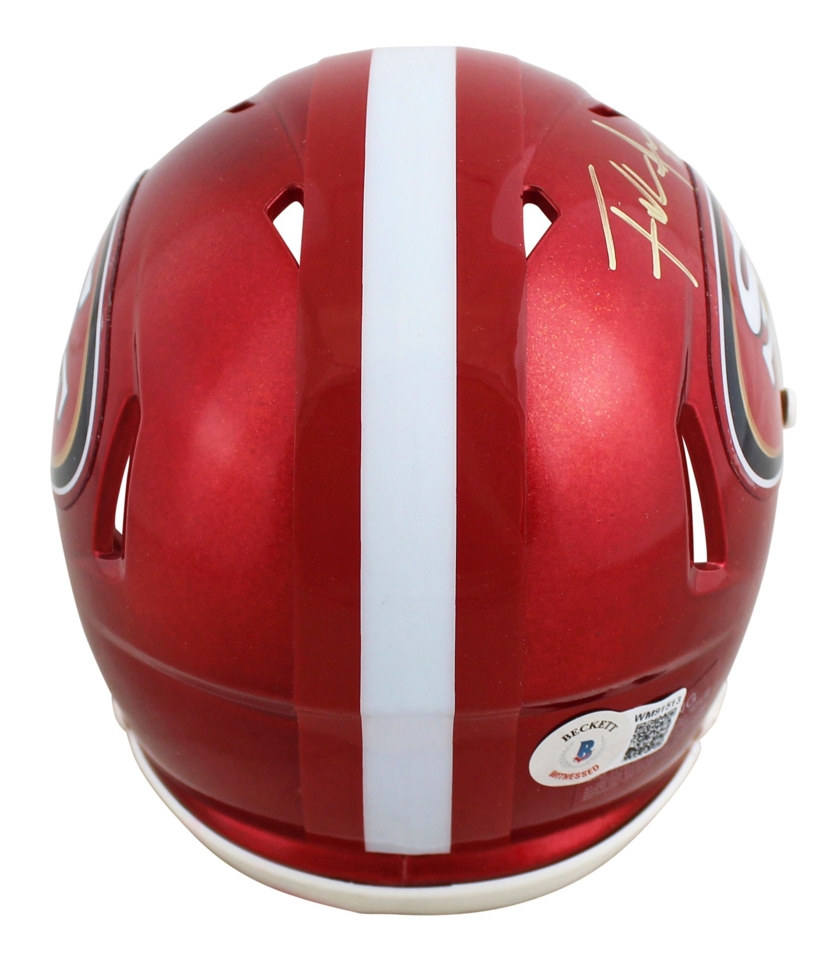 Frank Gore Signed 49ers Flash Alternate Speed Mini Helmet (Beckett) at PristineAuction.com Frank Gore Signed 49ers Flash Alternate Speed Mini Helmet (Beckett) at PristineAuction.com