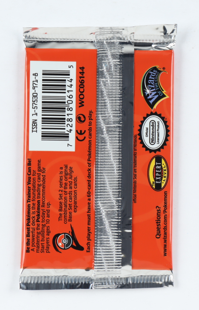 Pokemon Base Set 2 Booster Pack with (11) Cards at PristineAuction.com Pokemon Base Set 2 Booster Pack with (11) Cards at PristineAuction.com