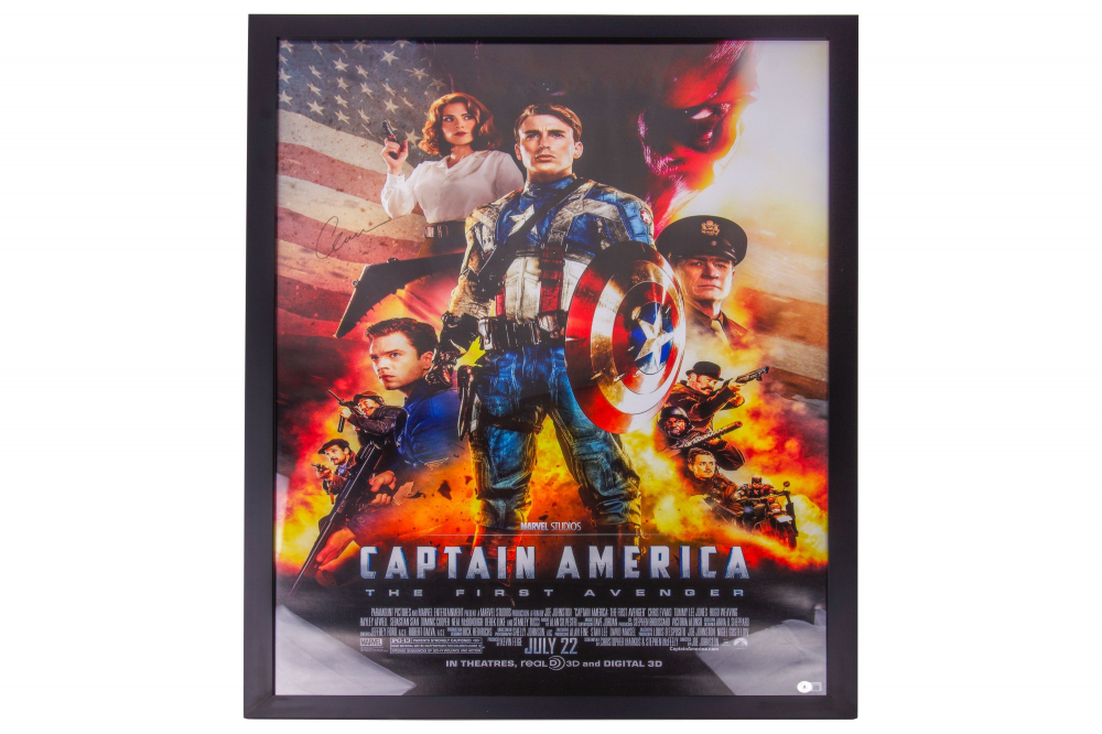 Chris Evans Signed Mounted Photo Display Captain America Chris Evans Signed Mounted Photo Display Captain America