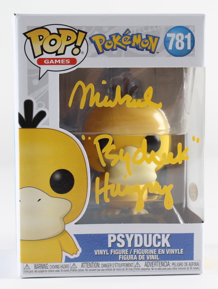 Michael Haigney Signed "Pokemon" #781 Psyduck Funko Pop! Vinyl Figure Inscribed "Psyduck" (PSA) at PristineAuction.com Michael Haigney Signed "Pokemon" #781 Psyduck Funko Pop! Vinyl Figure Inscribed "Psyduck" (PSA) at PristineAuction.com