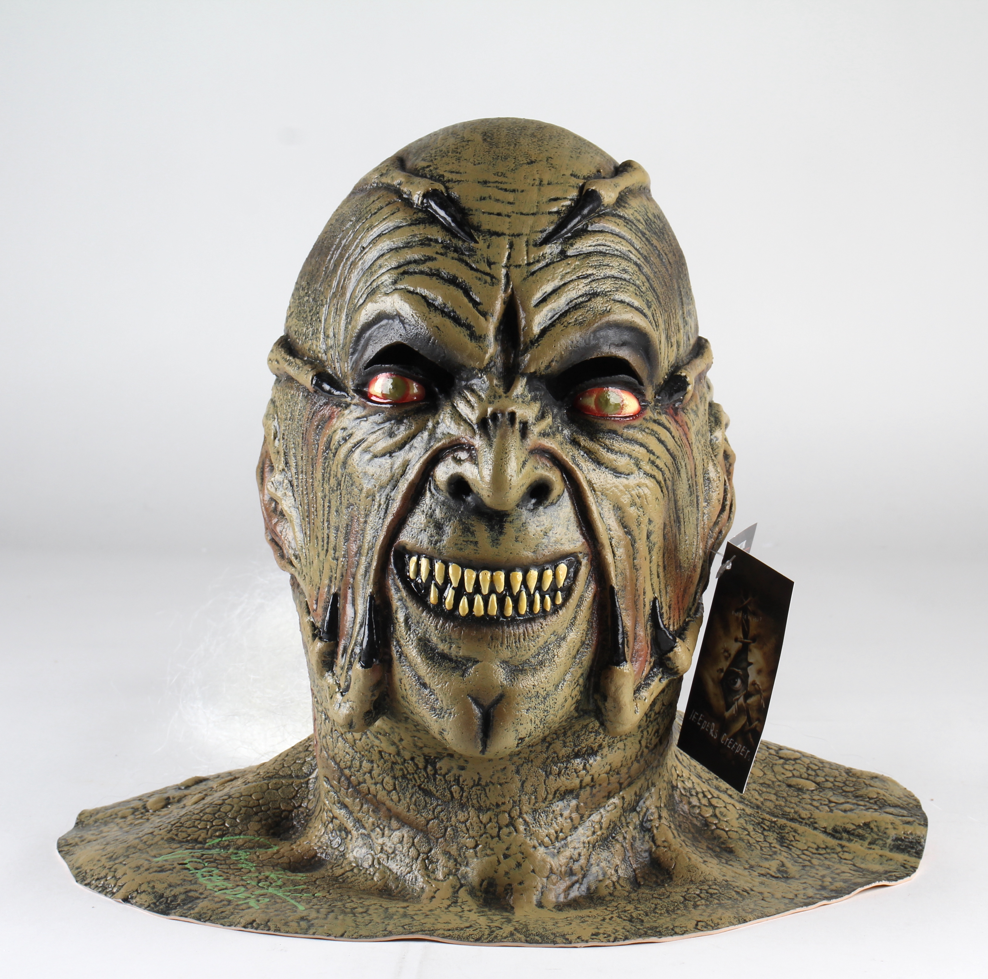 Jonathan Breck Signed "Jeepers Creepers" Costume Mask Inscribed "Creeper" (JSA Hologram) at PristineAuction.com Jonathan Breck Signed "Jeepers Creepers" Costume Mask Inscribed "Creeper" (JSA Hologram) at PristineAuction.com
