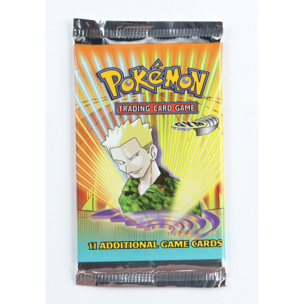 Pokemon Gym Heroes Unlimited Booster Pack with (11) Cards | Pristine Auction