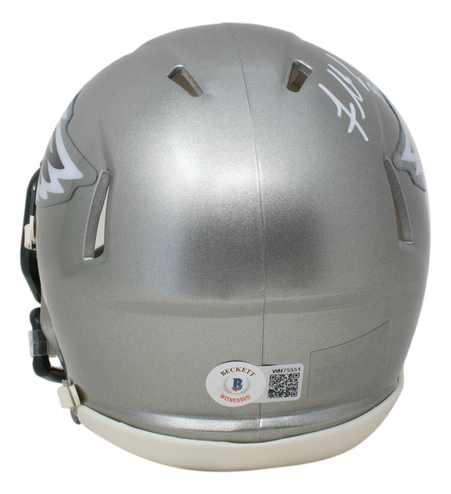 Fletcher Cox Signed Eagles Flash Alternate Speed Mini Helmet (Beckett