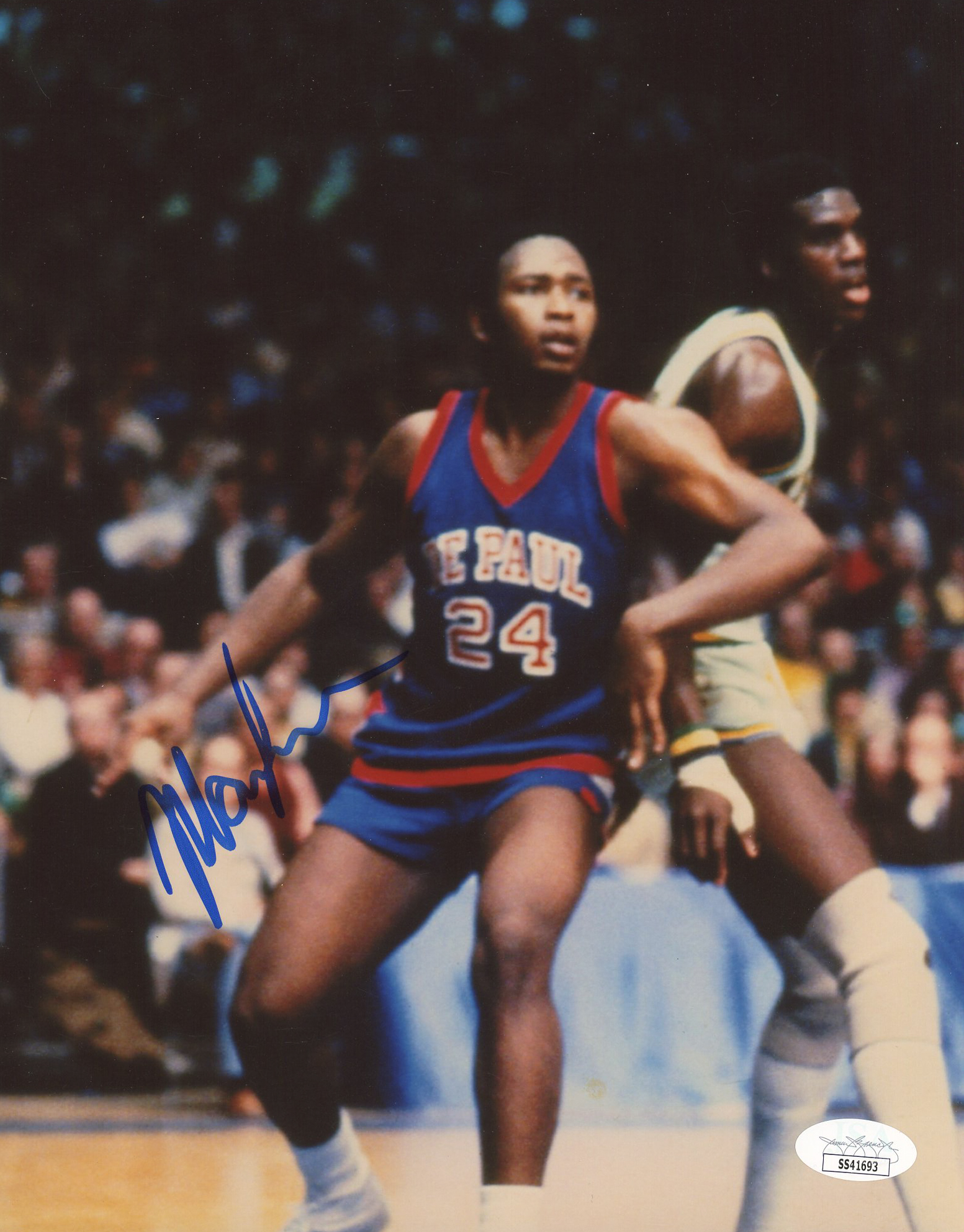 Mark Aguirre Signed DePaul Blue Demons 8x10 Photo (JSA COA) at PristineAuction.com Mark Aguirre Signed DePaul Blue Demons 8x10 Photo (JSA COA) at PristineAuction.com