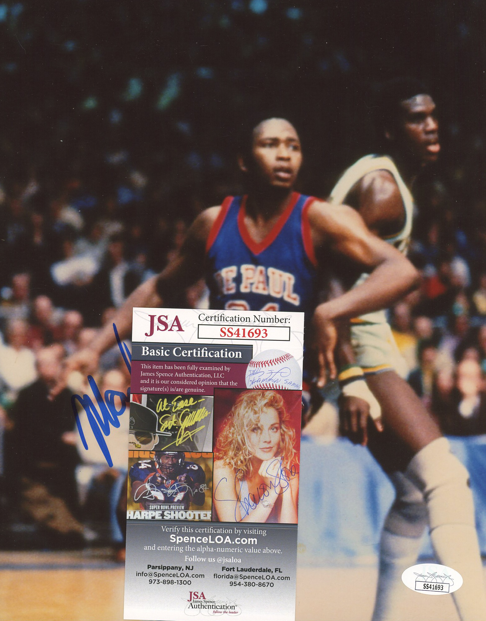 Mark Aguirre Signed DePaul Blue Demons 8x10 Photo (JSA COA) at PristineAuction.com Mark Aguirre Signed DePaul Blue Demons 8x10 Photo (JSA COA) at PristineAuction.com