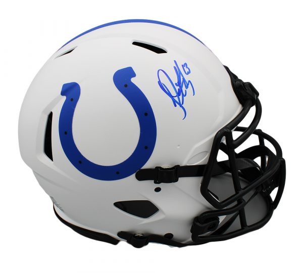 Jeff Saturday Signed Colts Full-Size Authentic On-Field Lunar Eclipse Alternate Speed Helmet (Radtke) at PristineAuction.com Jeff Saturday Signed Colts Full-Size Authentic On-Field Lunar Eclipse Alternate Speed Helmet (Radtke) at PristineAuction.com