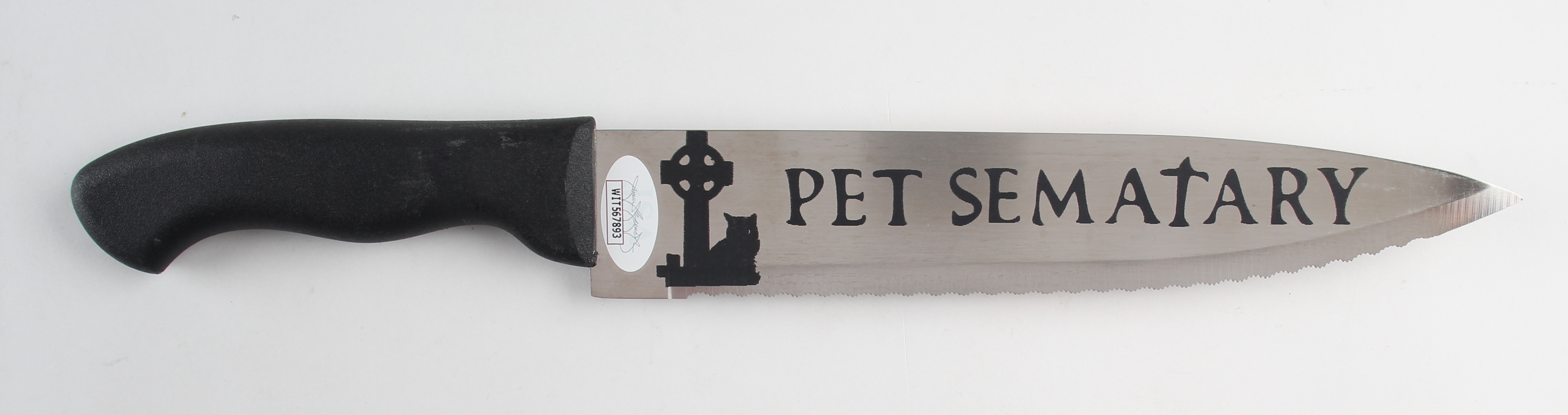 Miko Hughes Signed "Pet Sematary" Steel Knife Inscribed "Gage" (JSA COA) at PristineAuction.com Miko Hughes Signed "Pet Sematary" Steel Knife Inscribed "Gage" (JSA COA) at PristineAuction.com