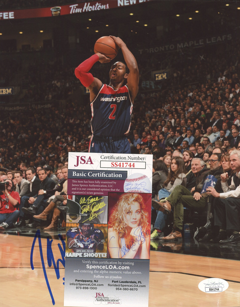 John Wall Signed Wizards 8x10 Photo (JSA COA) Pristine Auction