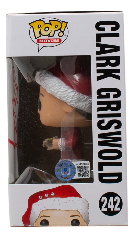 Chevy Chase Signed "National Lampoon's Christmas Vacation" #242 Clark Griswold Funko Pop! Vinyl Figure (Beckett) at PristineAuction.com Chevy Chase Signed "National Lampoon's Christmas Vacation" #242 Clark Griswold Funko Pop! Vinyl Figure (Beckett) at PristineAuction.com
