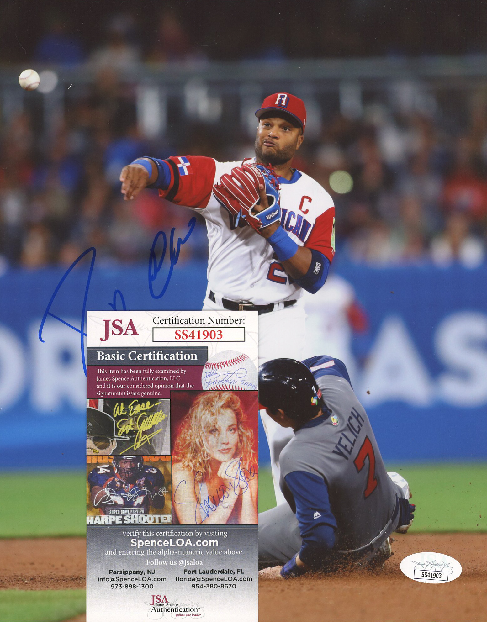 Robinson Cano Signed Dominican Republic National Team 8x10 Photo (JSA COA) at PristineAuction.com Robinson Cano Signed Dominican Republic National Team 8x10 Photo (JSA COA) at PristineAuction.com