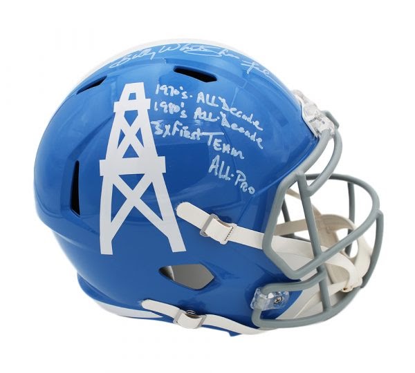 Billy "White Shoes" Johnson Signed Oilers Full-Size Speed Helmet Inscribed "NFL 1970's All Decade", "NFL 1980's All Decade" & "3x First Team All Pro" (Radtke) at PristineAuction.com Billy "White Shoes" Johnson Signed Oilers Full-Size Speed Helmet Inscribed "NFL 1970's All Decade", "NFL 1980's All Decade" & "3x First Team All Pro" (Radtke) at PristineAuction.com