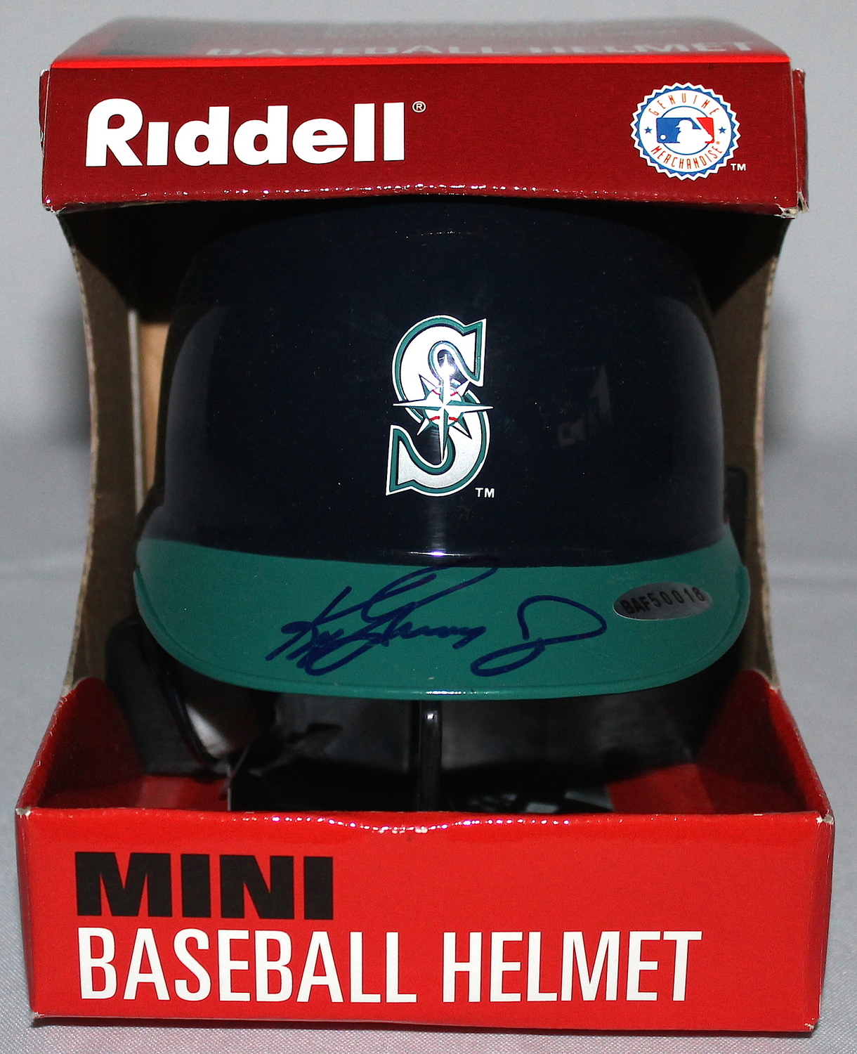 Ken Griffey Jr. Signed Mariners Mini Helmet (UDA COA) at PristineAuction.com Ken Griffey Jr. Signed Mariners Mini Helmet (UDA COA) at PristineAuction.com