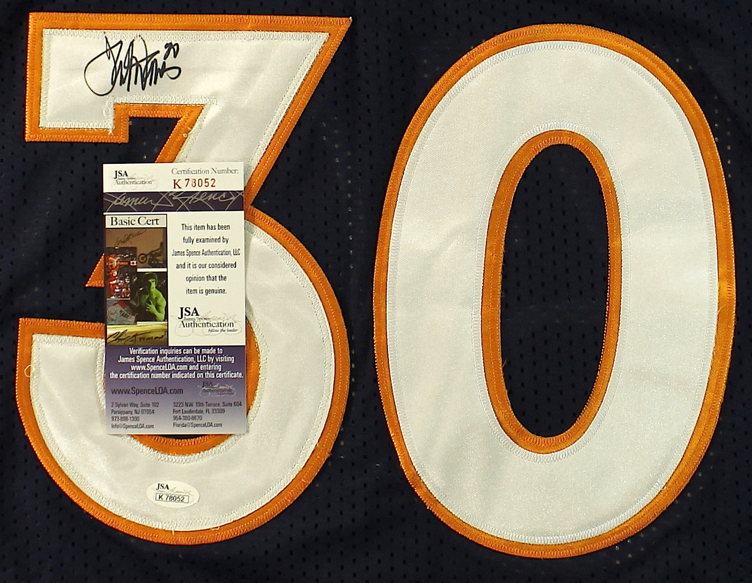 Terrell Davis Signed Broncos Super Bowl XXXII Jersey (JSA COA) at PristineAuction.com Terrell Davis Signed Broncos Super Bowl XXXII Jersey (JSA COA) at PristineAuction.com