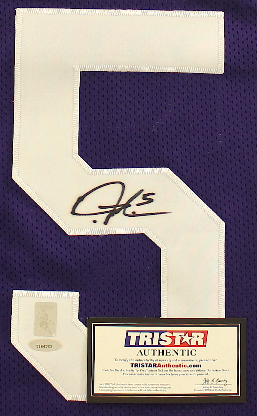 LaDainian Tomlinson Signed TCU Jersey (Tomlinson Hologram & TriStar COA) at PristineAuction.com LaDainian Tomlinson Signed TCU Jersey (Tomlinson Hologram & TriStar COA) at PristineAuction.com