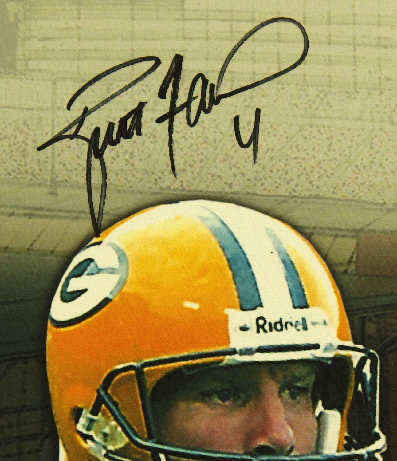 Bart Star, Brett Favre & Aaron Rodgers Signed Limited Edition 24x38 Stretched Canvas (JSA COA & Favre COA) at PristineAuction.com Bart Star, Brett Favre & Aaron Rodgers Signed Limited Edition 24x38 Stretched Canvas (JSA COA & Favre COA) at PristineAuction.com